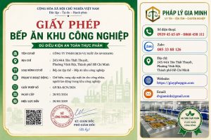 Giấy phép bếp ăn khu công nghiệp TPHCM