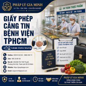Giấy phép căng tin bệnh viện TPHCM
