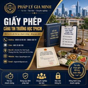 Giấy phép căng tin trường học TPHCM