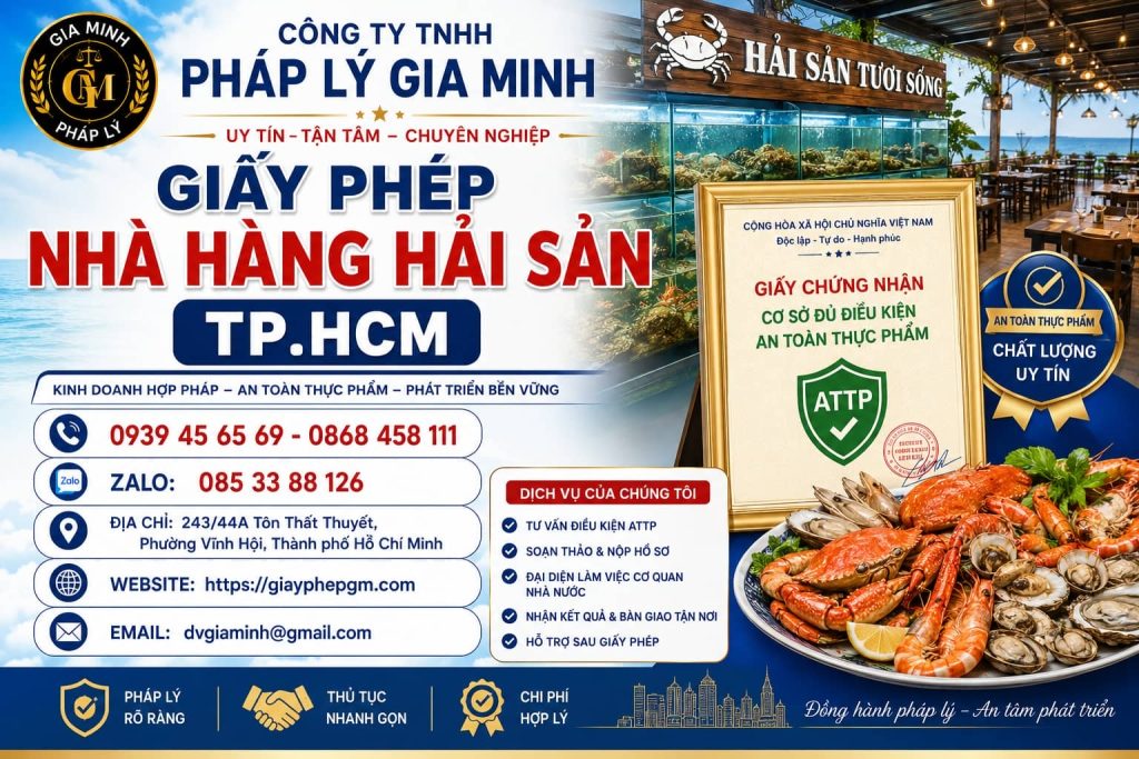 Giấy phép nhà hàng hải sản TPHCM