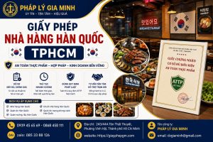 Giấy phép nhà hàng Hàn Quốc TPHCM