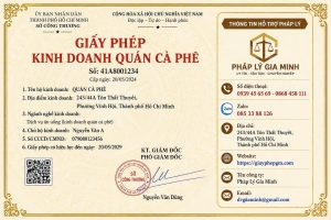 Giấy phép quán cà phê TPHCM