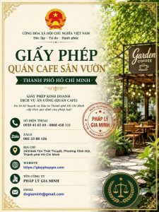 Giấy phép quán cafe sân vườn TPHCM