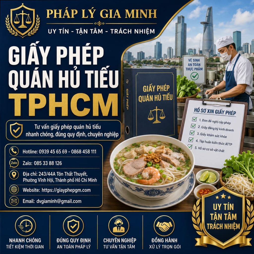 Giấy phép quán hủ tiếu TPHCM: Điều kiện bếp, hồ sơ và quy trình thực hiện 1 Giấy phép quán hủ tiếu TPHCM
