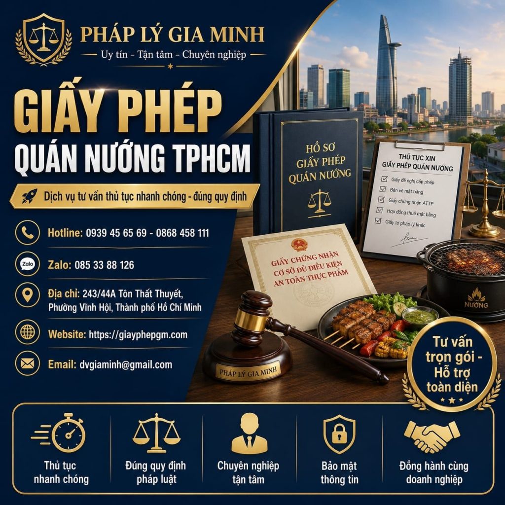 Giấy phép quán nướng TPHCM