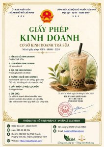 Giấy phép quán trà sữa TPHCM