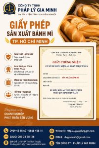 Giấy phép sản xuất bánh mì TPHCM