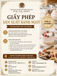 Giấy phép sản xuất bánh ngọt TPHCM