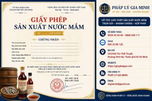 Giấy phép sản xuất nước mắm TPHCM