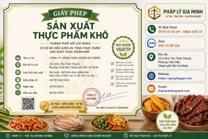 Giấy phép sản xuất thực phẩm khô TPHCM