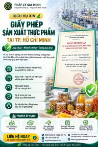 Giấy phép sản xuất thực phẩm TPHCM