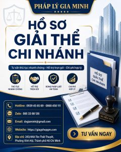 Hồ sơ giải thể chi nhánh