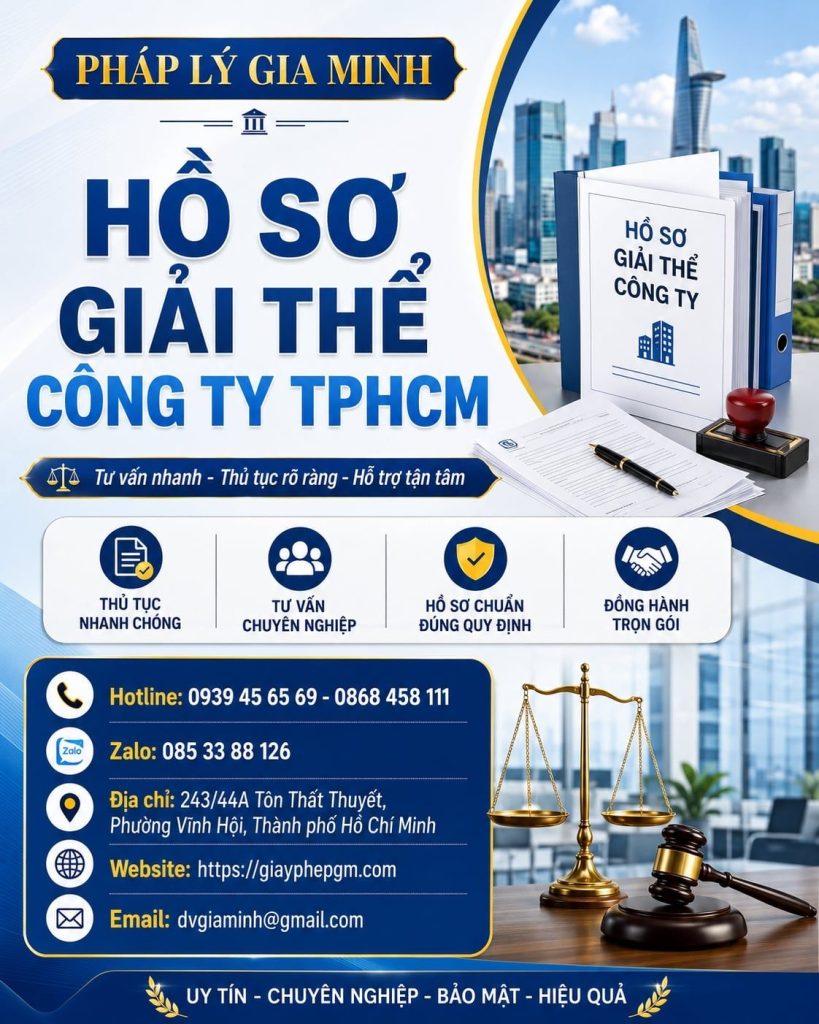Hồ sơ giải thể công ty TPHCM