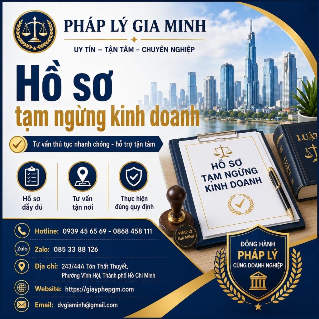 Hồ sơ tạm ngừng kinh doanh