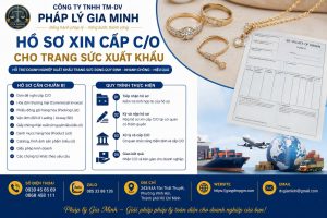 Hồ sơ xin cấp C/O cho trang sức xuất khẩu