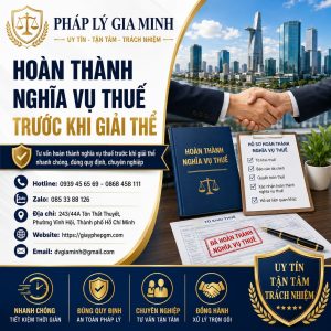 Hoàn thành nghĩa vụ thuế trước khi giải thể