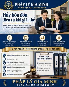 Hủy hóa đơn điện tử khi giải thể