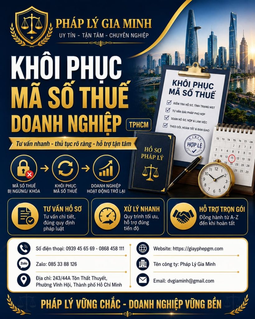 Khôi phục mã số thuế doanh nghiệp nhanh chóng, mở lại hoạt động đúng quy định 1 Khôi phục mã số thuế doanh nghiệp
