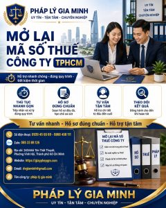 Mở lại mã số thuế công ty