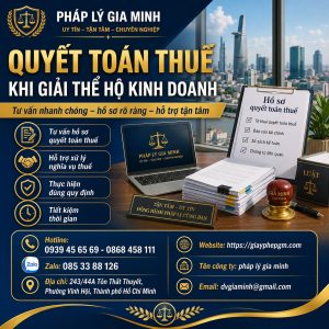 Quyết toán thuế khi giải thể hộ kinh doanh