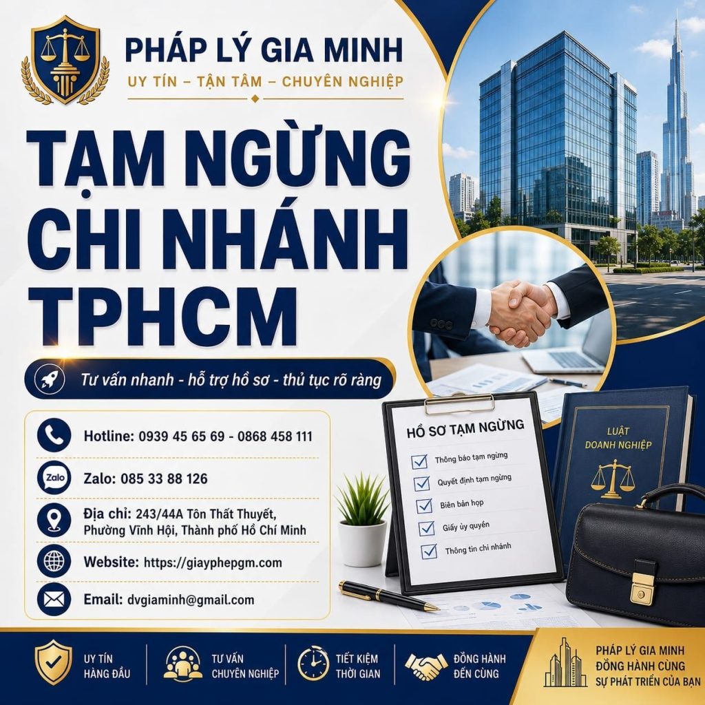 Tạm ngừng chi nhánh TPHCM