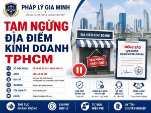 Tạm ngừng địa điểm kinh doanh TPHCM