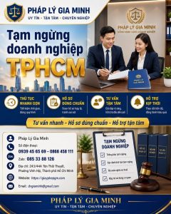 Tạm ngừng doanh nghiệp TPHCM