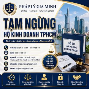 Tạm ngừng hộ kinh doanh TPHCM