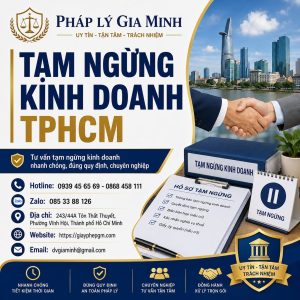 Tạm ngừng kinh doanh TPHCM