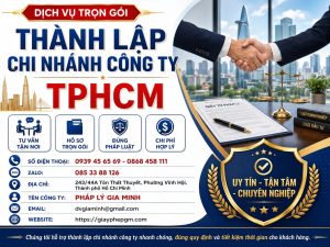 Thành lập chi nhánh công ty TPHCM