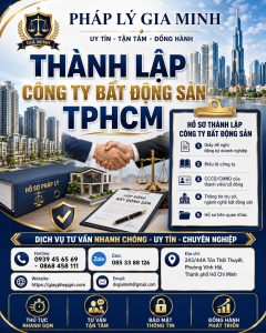 Thành lập công ty bất động sản TPHCM