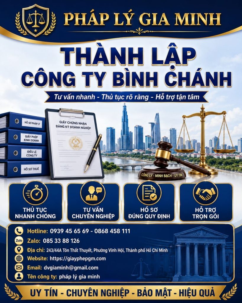 Thành lập công ty Bình Chánh