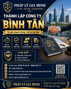 Thành lập công ty Bình Tân