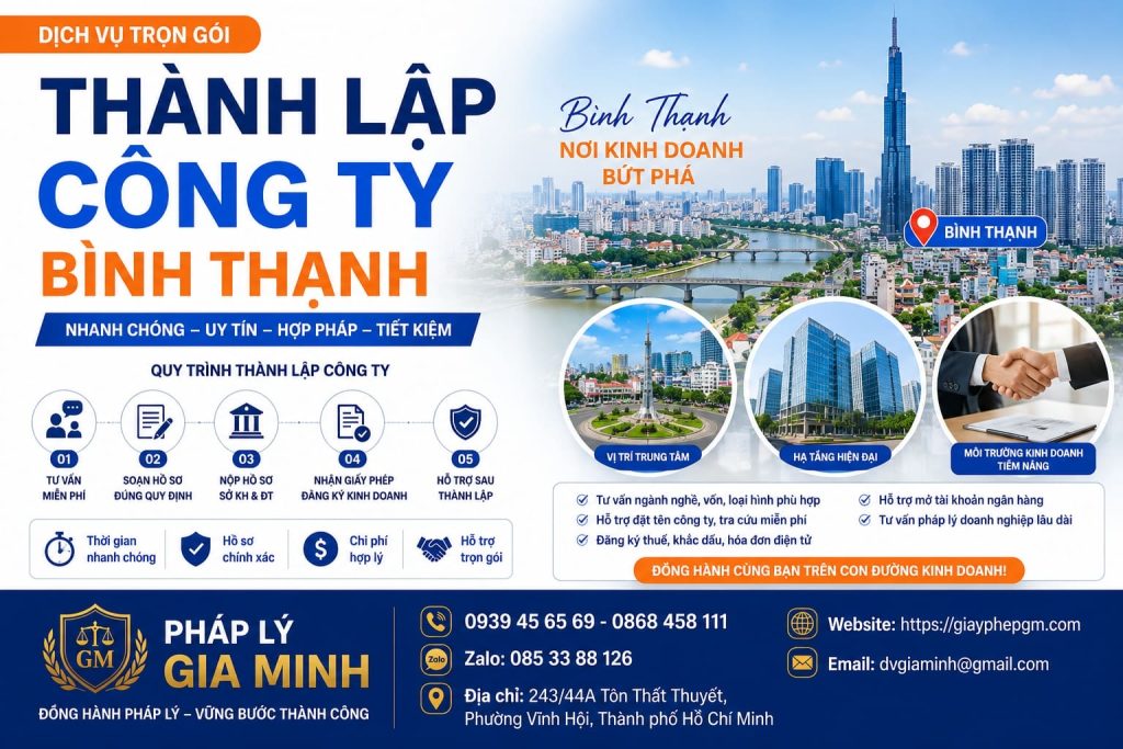 Thành lập công ty Bình Thạnh
