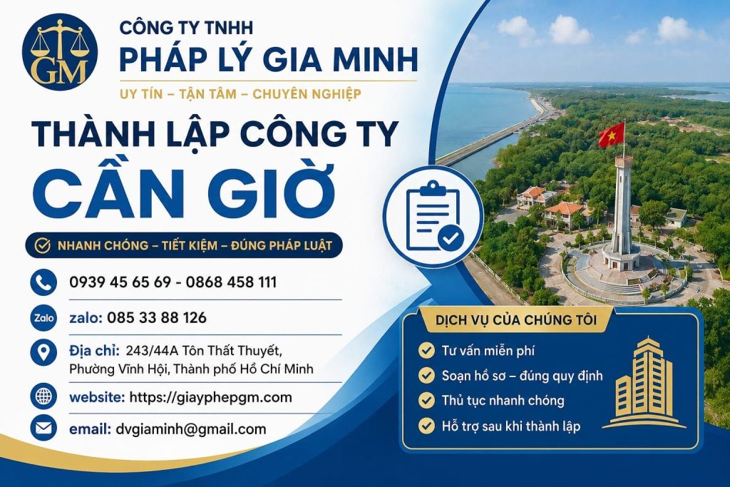 Thành lập công ty Cần Giờ