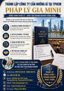 Thành lập công ty cần những gì tại TPHCM