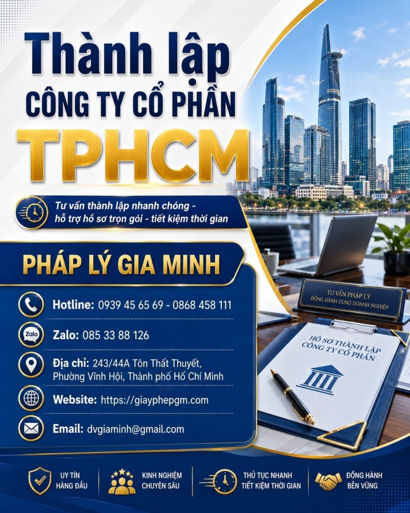 Thành lập công ty cổ phần TPHCM