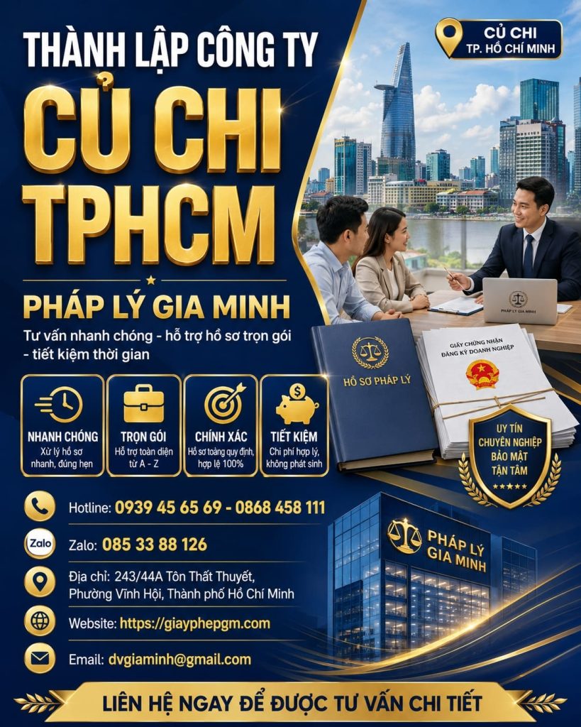 Thành lập công ty Củ Chi