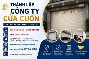 Thành Lập Công Ty Cửa Cuốn