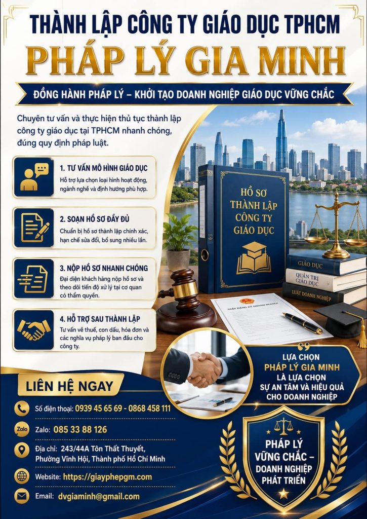 Thành lập công ty giáo dục TPHCM