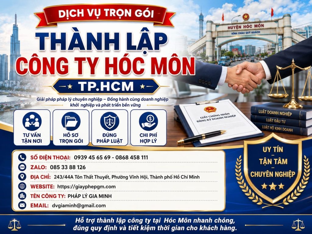 Thành lập công ty Hóc Môn