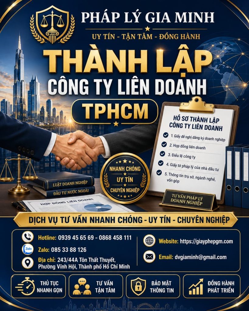 Thành lập công ty liên doanh TPHCM