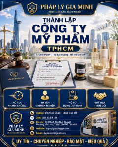 Thành lập công ty mỹ phẩm TPHCM