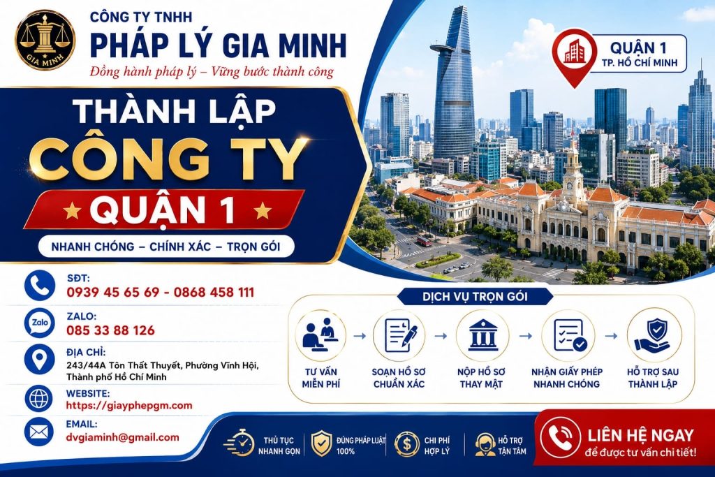 Thành lập công ty Quận 1