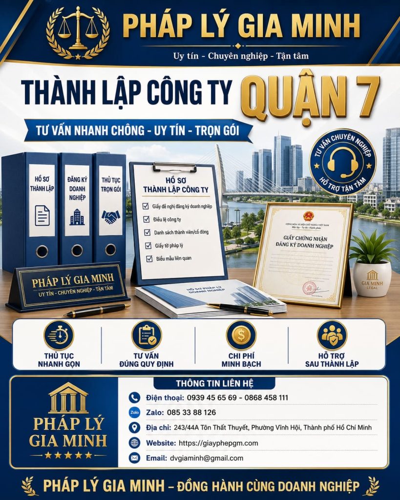 Thành lập công ty Quận 7