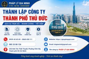 Thành lập công ty Thành phố Thủ Đức