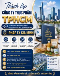 Thành lập công ty thực phẩm TPHCM