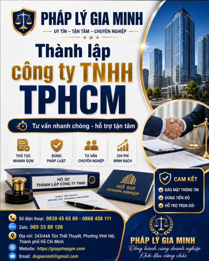 Thành lập công ty TNHH TPHCM