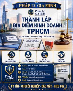 Thành lập địa điểm kinh doanh TPHCM