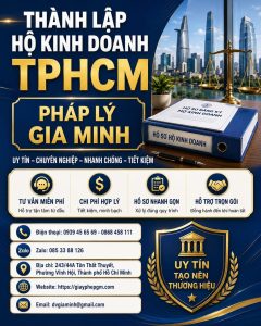 Thành lập hộ kinh doanh TPHCM